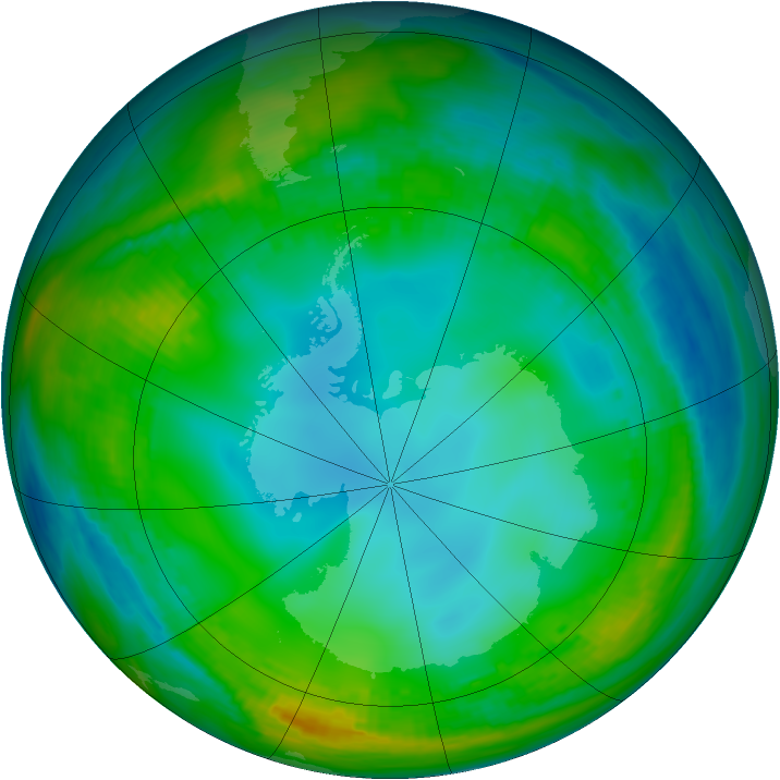 Antarctic ozone map for 27 May 1979